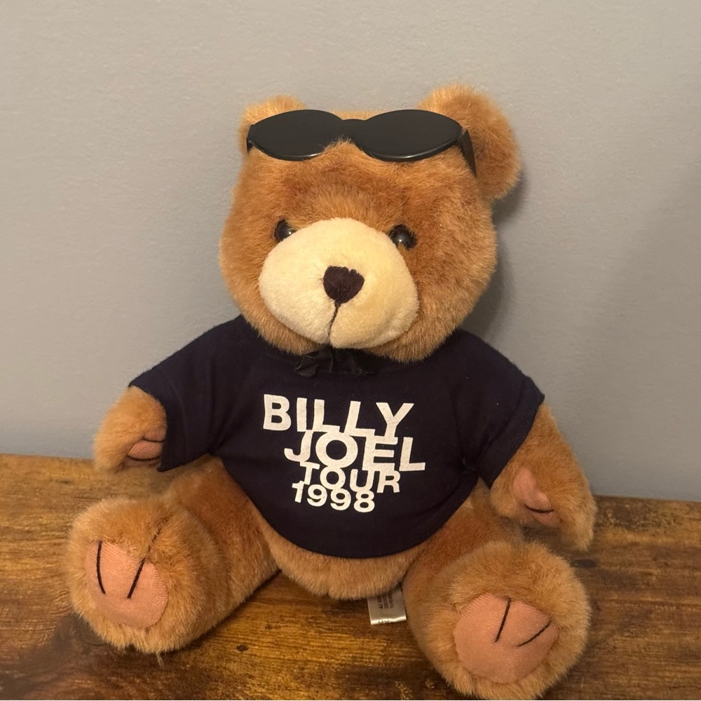 Billy Joel 1998 Tour Teddy Bear Plush With Sunglasses‎ Shirt Bow Tie